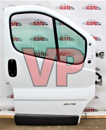 VIVARO TRAFIC PRIMASTAR - Drivers Right O/S Manual Front Door White (01-14)